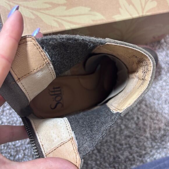 Sofft Tara Boots Dark Taupe/Olive Size 7 NEW in box - Picture 14 of 16